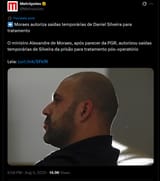 Moraes autoriza saídas temporárias de Daniel Silveira