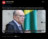 Moraes tem apoio da Corte