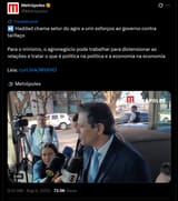 Haddad chama setor do agro a unir esforços ao governo