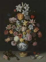 Ambrosius-Bosschaert-the-Elder-Still-Life-of-Flowers-in-a-Wan-Li-Vase-on-a-Ledge-with-further-Flowers-Shells-and-a-Butterfly-1608-9-©-The-National-Gallery-London-755x1024