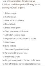 What to do instead of drinking alcohol