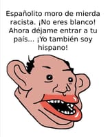 Pancho insultando a los españoles