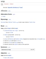 Arap meaning