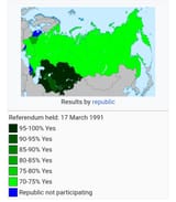USSR preservation referendum results