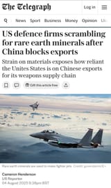 China rare earths control