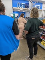 Cumskin Goes Shopping