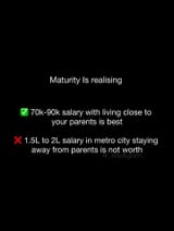 maturity