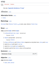 Arap meaning