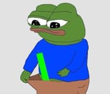Pepe green dildo