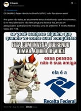 presente. A receita federal taxou em 114%