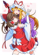 __hakurei_reimu_and_yakumo_yukari_touhou_drawn_by_eichi_yuu__7ccd4d338f5cd5aa7d035a21f0d31da2