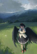 __shameimaru_aya_touhou_drawn_by_fjsmu__ed137f1a9e27411b8f53cf97bda005e0