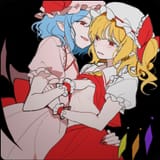 __remilia_scarlet_and_flandre_scarlet_touhou_drawn_by_sarukana__bb783a55eeb900147f31b101b68078a2