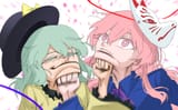 __komeiji_koishi_and_hata_no_kokoro_touhou_drawn_by_kiminami__265dad440a0cdd35061b81b3f24bdb1d