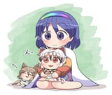 __kudamaki_tsukasa_tenkyuu_chimata_and_goutokuji_mike_touhou_drawn_by_rokugou_daisuke__9ee072f9390b633d6a9e8e3d2684ac00