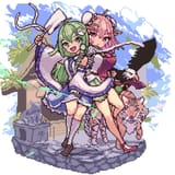 __kochiya_sanae_ibaraki_kasen_and_houso_touhou_drawn_by_shachi_shachishati__3510ee4db9fca36d2f47bc6f7a896d0e