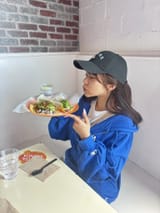 Niko eating a Taco