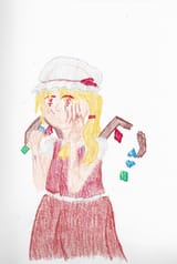 flandre scratches herself scan1