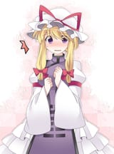 __yakumo_yukari_touhou_drawn_by_hammer_sunset_beach__e91645b3e386bd953960a2474d764751