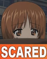 scared miho