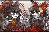 __hakurei_reimu_and_futatsuiwa_mamizou_touhou_drawn_by_suenari_peace__84e39647fb9a1dad0a4735c805291a2f