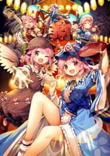 __saigyouji_yuyuko_mystia_lorelei_hata_no_kokoro_ibaraki_kasen_and_okunoda_miyoi_touhou_drawn_by_kapuchii__cb7b2e06de0c9e2f53609a830c9024a2