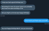 It was his birthday