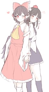 __hakurei_reimu_and_shameimaru_aya_touhou_drawn_by_chilwell_seele__73f89b436f354f5fca38091d998de5f3