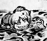 Toutetsu swimming in my viscous cum