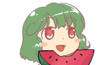 10617 - food fruit happy kazami_yuuka phantasmagoria_of_flower_view watermelon