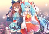 __hatsune_miku_and_hakurei_reimu_touhou_and_1_more_drawn_by_kaoling__sample-aad9656ceff15bb36bc5b71a13a41ee2