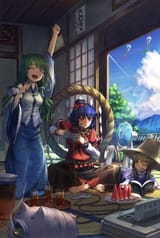 __kochiya_sanae_moriya_suwako_and_yasaka_kanako_touhou_and_1_more_drawn_by_benitama__8399be7fc6ae2c0cd23e236e9f68ac7d
