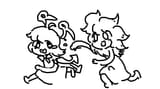 mom n daughter play tag
