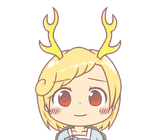 13354 - ears forward_facing horns kicchou_yachie smile wily_beast_and_weakest_creature