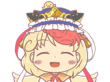 12162 - alternate_headwear ears eyes_closed forward_facing happy niwatari_kutaka phantasmagoria_of_flower_view shiki_eiki wily_beast_and_weakest_creature yamaxanadu