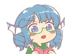 7777 - angry double_dealing_character glasses reading shocked wakasagihime