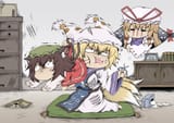 __yakumo_yukari_yakumo_ran_and_chen_touhou_drawn_by_hidefu_kitayan__a57f457e8b7ff8c0de2bfa561bb3994e
