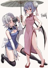 __remilia_scarlet_and_izayoi_sakuya_touhou_drawn_by_fkey__057c39e891a736c39a5932fd604fbeba
