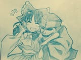 __hakurei_reimu_and_fortune_teller_touhou_drawn_by_efukei__sample-71141084b6b4a3b30f2b102549e7187a