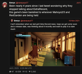Screenshot 2025-07-07 at 20-45-37 Emrys (@nanayaya77) Been nearly 4 years since i last tweet wondering why they stopped talking about ExtraRecord this game&#039;s been banished to wherever Mahoyo2_3 and RedGarden are being[...]