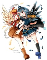 __iizunamaru_megumu_and_niwatari_kutaka_touhou_drawn_by_proton__0c9a9b7c63041c423a2f6f724ccc667e