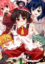 __hakurei_reimu_kaenbyou_rin_ibuki_suika_ibaraki_kasen_sukuna_shinmyoumaru_and_2_more_touhou_drawn_by_zetsumame__53b1e5df1258ddd97ea4925017bd1a51