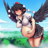 1girl, sfw, hater_(hatater), sky background, flying, treetops, clouds, mountains s-3988574759(1)