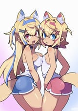 FuwaMoco dolphin shorts - healerart