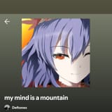 my mind is a mountain