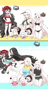 __northern_ocean_princess_seaport_princess_enemy_aircraft_airfield_princess_isolated_island_oni_and_1_more_kantai_collection_drawn_by_kobone__ec28ded4f9d68e380a615e4e2ed5770f