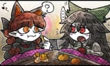 __kaenbyou_rin_and_reiuji_utsuho_touhou_drawn_by_suenari_peace__sample-b4deb2010746ba6143fd03897aa79ddd