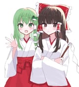 __hakurei_reimu_and_kochiya_sanae_touhou_drawn_by_hasegawa_06__sample-5fa191725aea6a4f513f601f374e055f