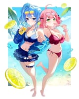 __hoshimachi_suisei_and_sakura_miko_hololive_drawn_by_aya02ka__9a016aff9773df3739775d99c6b5532a