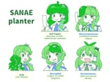 kochiya sanae (touhou and 5 more) drawn by itatatata Danbooru